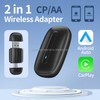 Car Accessories Wireless CarPlay Adapter USB-C & USB-A, Android Auto