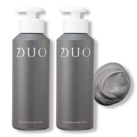 DUO The Bright Foam, Black, Facial Cleansing Foam, 2-Piece Set, Massage, Treatment Mask, Sweet Citrus Essential Oil Scent, Dense Carbonated Foam