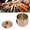Large Stainless Steel Sugar Bowl Spice Jar With Lid Storage
