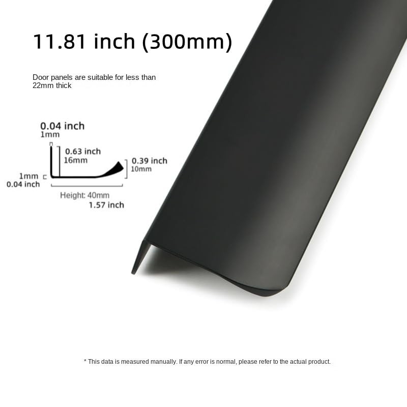 Shozafia 4 Pack Finger Pulls for Cabinets Finger Handles Drawer