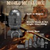 Metal DND Dice Set with Spinning Missle Container Cyberpunk Style