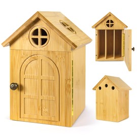 TUOBOUNDARY Cell Phone Box for Family Time — Premium Bamboo Phone Storage Box with Charging Ports, Holds Up to 6 Phones Self-Discipline Phone Holder Helps Children and Adults Regain Focus Decorative