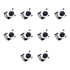 10pcs Micro Switches L R Button Left Right Tactile Bumper Button Press Microswitches Compatible with Switch 2DS 3DS XL Joystick Controller Replacement