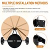 Stainless Steel Deck Umbrella Mount, Patio Railing Umbrella Holder Set