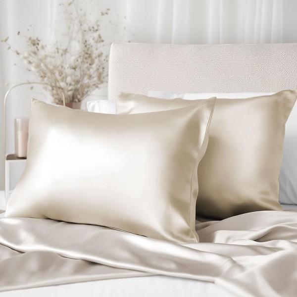 Texbee Silk Pillowcase for Hair and Skin, Silk Pillow Cases