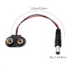 AspenTek 9v Clip para batería con Conector DC Macho de