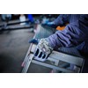 Twaron SG-R107 Natural Rubber Backless Gloves, Ombre Gray, Large, SG-R107-L