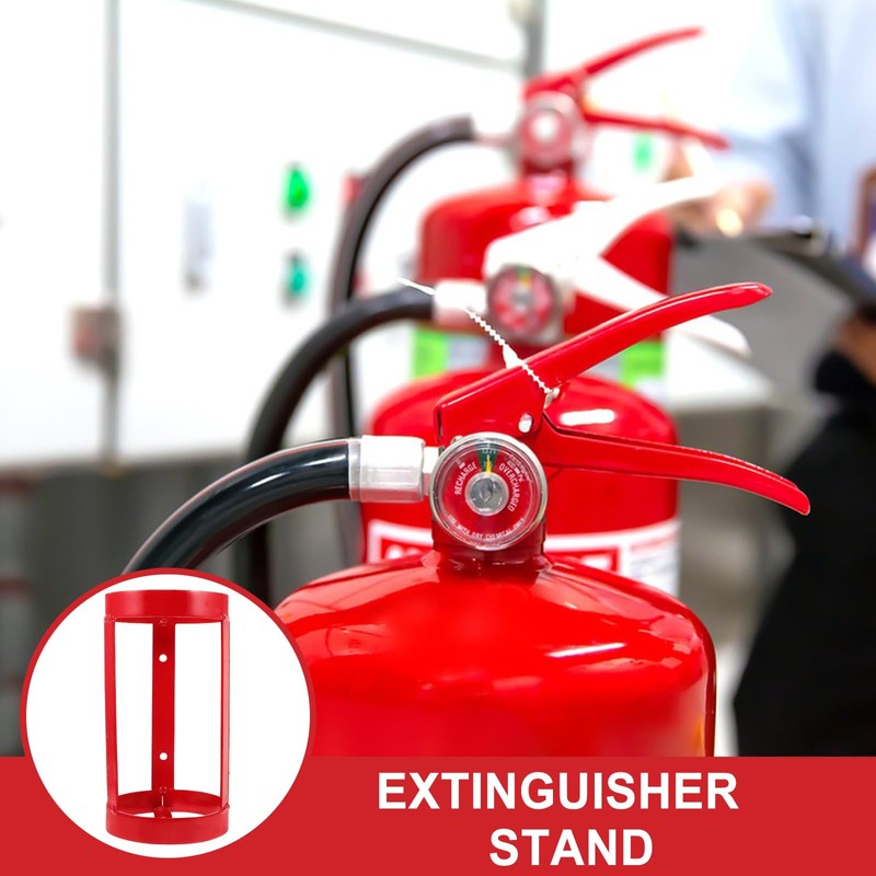 HOMSFOU Metal Holder Stand Extinguisher Base for Office Easy Installation