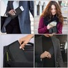 Money Wallet, Organizer for Cash with 6 Zippered Pocket Multipack