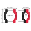 Windance 2pcs Motorcycle Bumper Clamp Bracket, Driving Fog Lights Holder,