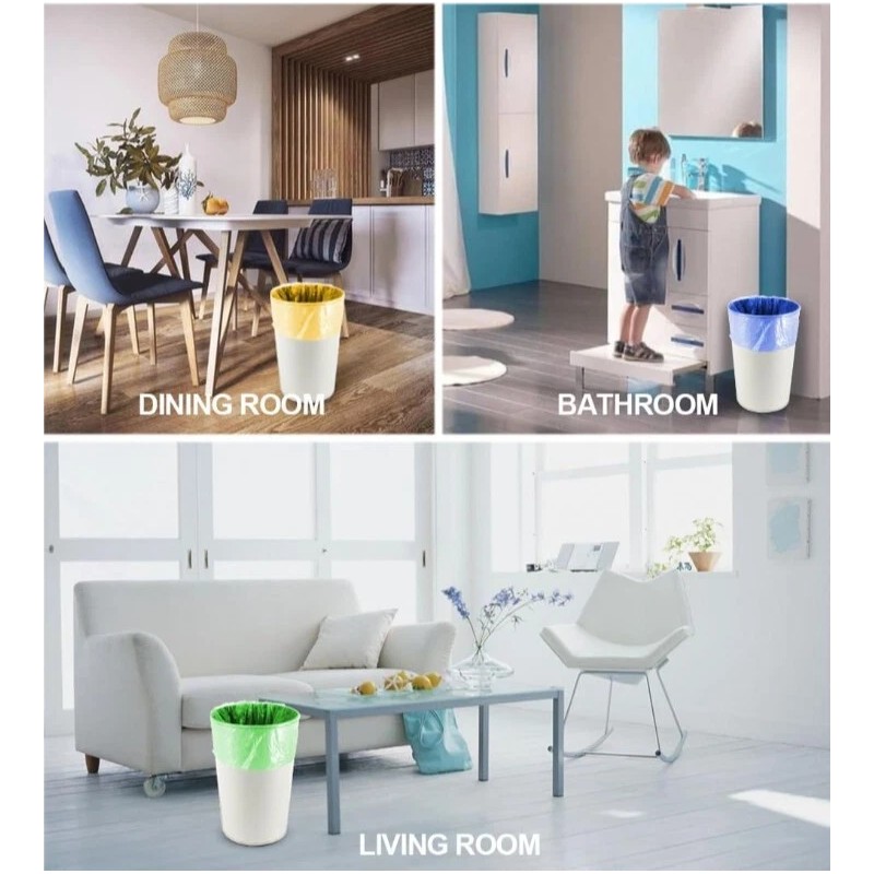 Forid 2.6 Gallon 150 Garbage Bags Thin Material Small Size