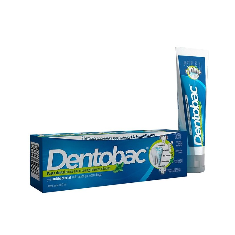 Dentobac Crema Dental 100 Ml, Paquete de 1