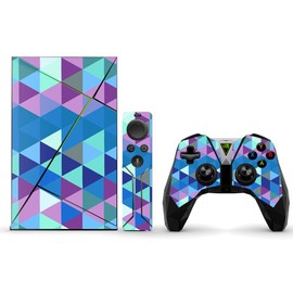 MightySkins Skin Compatible with NVIDIA Shield TV (2017) wrap Cover Sticker Skins Purple Kaleidoscope