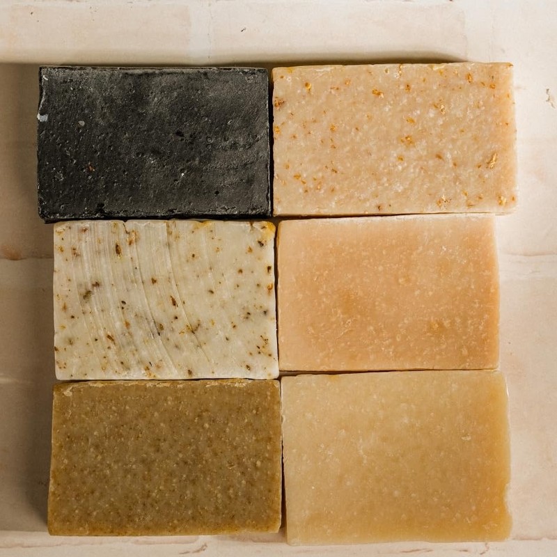 PACALLI Jabones Artesanales 6 Pack - Avena, Caléndula y Miel