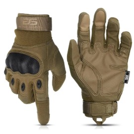 GLOVE STATION THE COMBAT HARD KNUCKLE TACTICAL SWAT POLICE SECURITY MILITARY GLOVE - TAN - M