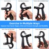 2PCS Grip Strength Trainer with 22-220Lbs (10-100kg) Adjustable Resistance, Hand