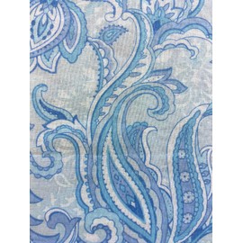 Tadashi Itosho 393118BL Cotton Gauze Blanket Cover Double Paisley Blue 72.8 x 84.6 inches (185 x 215 cm)