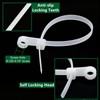 QYIMLI 200pcs Zip Tie with Screw Hole, 8 inch Automotive