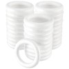 MAHIONG 30 Pack 5.7 Inch Craft Foam Wreath, White Polystyrene