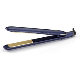 BaByliss Plancha de Pelo Midnight Luxe - Placas flotantes de cerámica con titanio, Deslizamiento suave, Calentamiento rápido en 30 s, 3 ajustes de