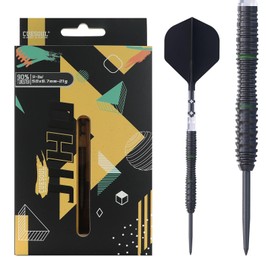 CUESOUL JIHO S4 21g Steel Tip 90% Tungsten Dart Set with Titanium Coating and Unifying Rust T19 Flight