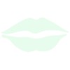 Lips Vinyl Decal - 11 Inches - for Walls, Windows,