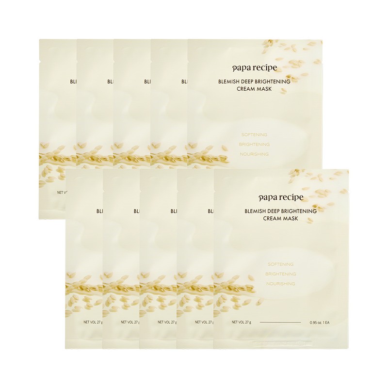 papa recipe Blemish Deep Brightening Cream Mask Sheet 10ea -