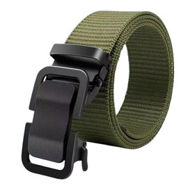 E EGART Mens Hiking & Work Belt - Quick Release Buckle, Breathable Nylon, Durable, Adjustable, Outdoor Travel (Army Green)