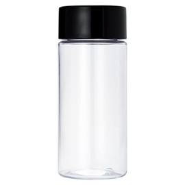 MI Creations My Clear Bottle, Made in Japan, Clear Bottle, Eco Friendly, Comes with Inner Stopper, 11.8 fl oz (360 °C), For Heatstroke Prevention (11.8 fl oz (350 ml), Black)