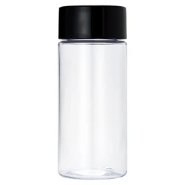 MI Creations My Clear Bottle, Made in Japan, Clear Bottle, Eco Friendly, Comes with Inner Stopper, 11.8 fl oz (360 °C), For Heatstroke Prevention (11.8 fl oz (350 ml), Black)
