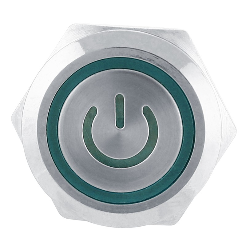 2Pcs 22mm AC220V 6-Pin Push Button Switch IP65 Protection Level