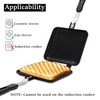 Sandwich Maker, Grilled Panini Maker Pan with Non-Stick Plates, Stovetop