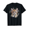Funny Orange Tabby Cat Torn Fabric T-Shirt