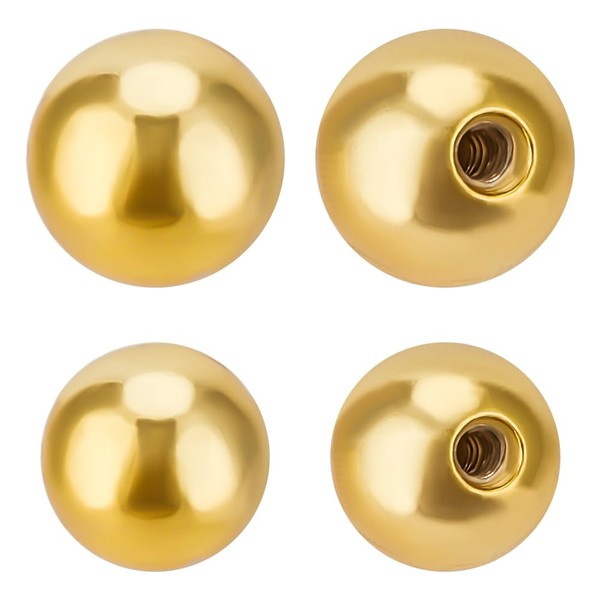 Beebeecraft 3~4mm Screw Ball Backings 925 Sterling Silver Round Ball