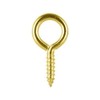 Romak 237140 Brass Plated Picture Frame Screw Eye Pack of