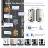 Veise VE017-L Fingerprint Smart Lock with Lever Handles, App Control,