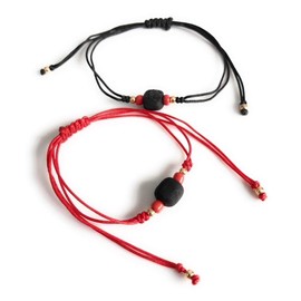 SIFRIMANIA His and Hers Couples Bracelets Real Azabache for Adults Set of 2