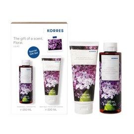 Korres Promo Lilac Renewing Body Cleanser 250ml & Body Smoothing Milk 200ml