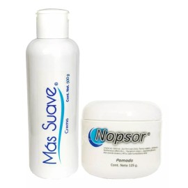 Nopsor 500gr Crema Mas Suave, Pomada Nopsor 125gr Aux. Tx Psoriasis