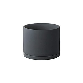 KINTO 29216 Plant Pot 191, Dark Gray, 5.3 inches (135 mm)