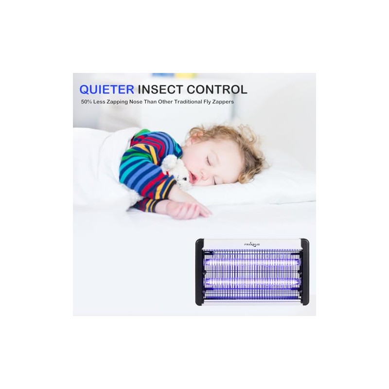 FRAXINUS Electric Bug Zapper, UV Insect Killer, Indoor Fly Catcher,