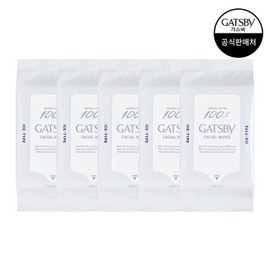 Gatsby Facial Paper Ice Type Large Capacity 42 Sheets x 5 Pack / 갸스비 훼이셜 페이퍼 아이스 타입 대용량 42매 x5팩