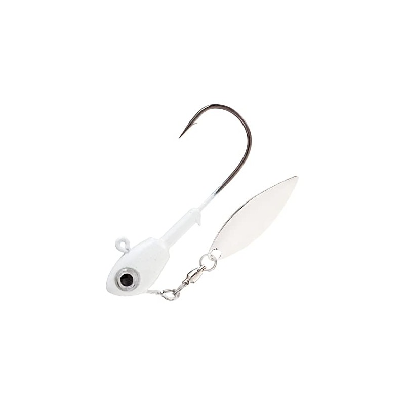 BUCKEYE LURES Single-Bladed Su-Spin Jighead with Willow Leaf Blade &