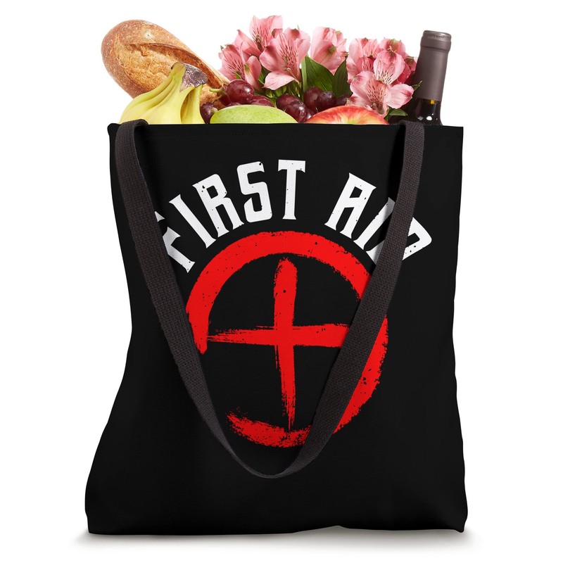 First Aid Red Lifeguard Staff Tote Bag
