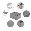 Coorganisers Jeans Drawer Organizer for Clothes 5 Compartments Storage Box