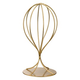 QUARKZMAN Hat Display Stand 1 Piece 12 Inch H - Metal Women Wardrobe Hat Stand Durable Stable Table Hat Hat Stand Wigs Holder for Fedora Hat Baseball Hat (Gold)