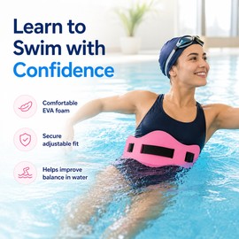 3-Pack EVA Swim Training Belts for Pool Practice – Adjustable Buoyancy Support for Adults & Kids