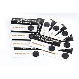 SN NATURSTEIN UG - Shungite Plate for Mobile Phones, Round and Polished | Gem Stone from Karelia - 10 Units