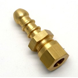 5 X 8mm British Made Compression Fitting to Fulham Nozzle for 8mm I/D Hose