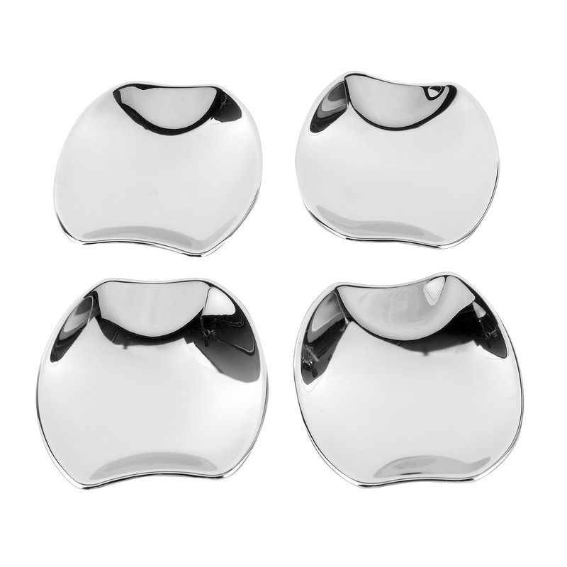 4pcs Side Door Handle Bowl Cover Trim Chrome ABS Fit